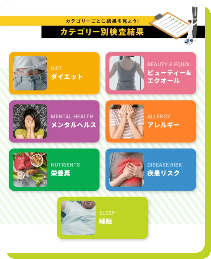 カテゴリー別検査結果